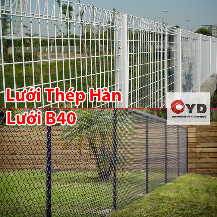 So sánh lưới thép hàn và lưới B40